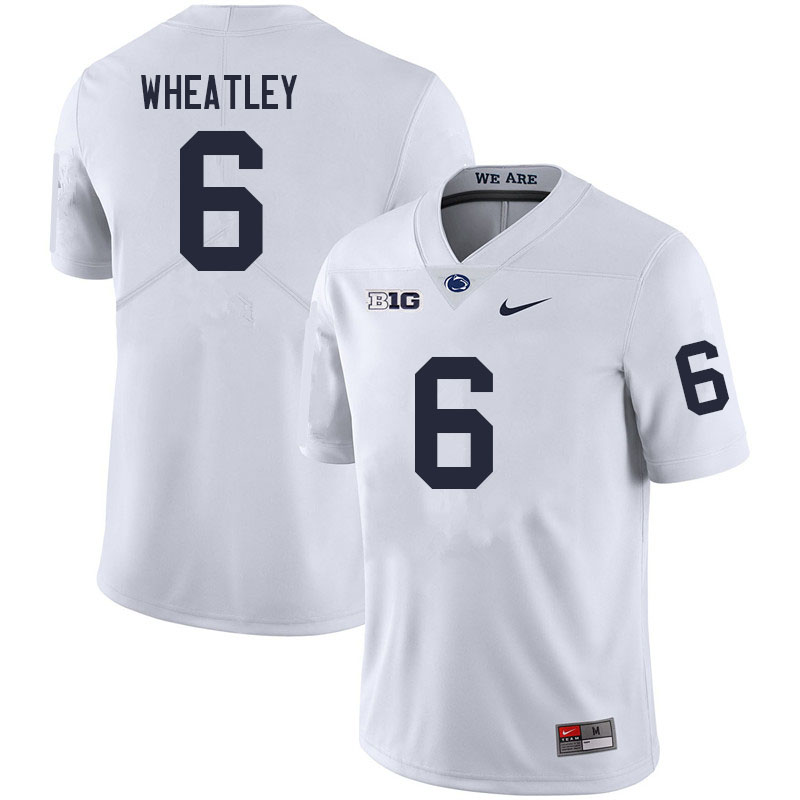Men #6 Zakee Wheatley Penn State Nittany Lions College Football Jerseys Sale-White - Click Image to Close